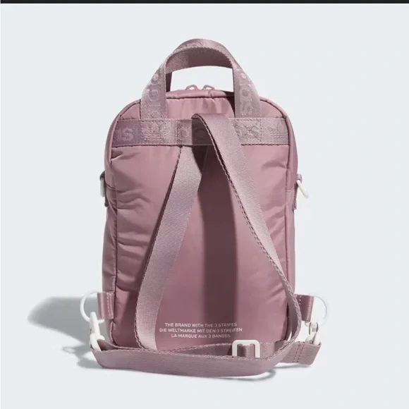 adidas micro backpack in light purple/white - Picture 8 of 10